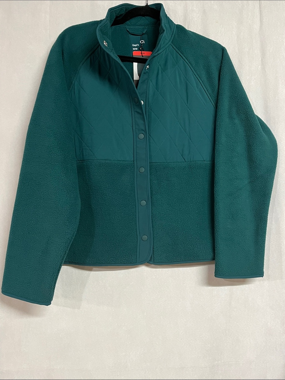 ⚡️Gap Fit Women's Quilted Fleece Jacket Size M NWT⚡️⚡️16$!!